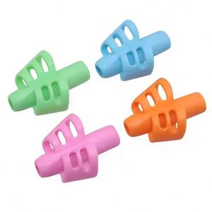 Poignées de crayon en silicone souple pour enfants, forme mignonne, correction de l'écriture, prise en main facile avec grip en caoutchouc - Product Image 4
