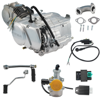 LIFAN 125cc 4 Stroke Horizontal Engine Motor Kit, Air-Cooled Manual Clutch Electric Kick Start Lifan125 Complete Engine Set