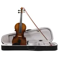애스턴 빌라 플라스틱 골동품 4/4 바이올린 초보자를위한 수동 사용자 정의 고품질 어쿠스틱 바이올린