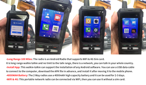 F3 4G Poc Lte Réseau mondial Vidéo communication Appel <span class=keywords><strong>Interphone</strong></span> Caméra WiFi Bluetooth Gps Ip68 Étanche <span class=keywords><strong>Radio</strong></span> Talkie-walkie - Product Image 3