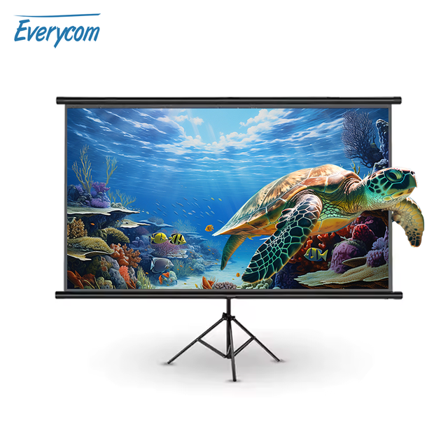 Everycom Best 100" 120" 150" HD Portable Projection Screen with Floor Stand  Tripod Projector Screen