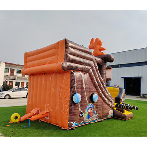 Chine Usine PVC Gonflables Para Ninos Grandes Bateau Pirate Gonflable Château Gonflable Location De Fête <span class=keywords><strong>Toboggan</strong></span> Gonflable pour Enfants - Product Image 5
