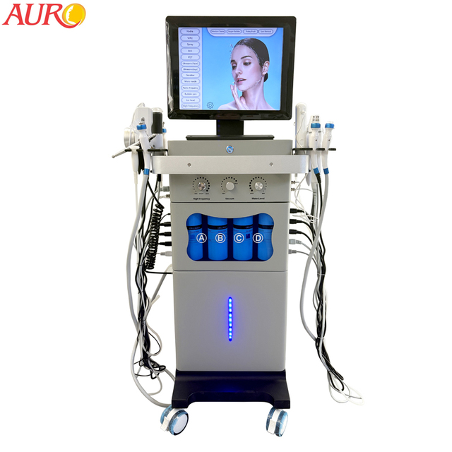 Hot 18 in 1 Multifunctional Oxygen Bubbles Photon Light High Frequency Skin Cleansing Facial SPA SKin Rejuvenation Machine