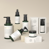 Vente en gros 100ml 150ml 250ml Nettoyant pour soins de la peau Bouteille pour soins de la peau Cosmétiques Ensemble de bouteilles à pompe en mousse plastique de couleur ronde