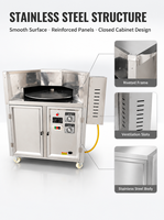 Four à pain rotatif à gaz en acier inoxydable pour la cuisson du roti/pita/naan, thermostat réglable, garantie 1 an pour boulangerie