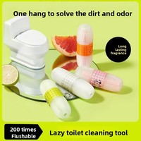 Panier suspendu automatique désodorisant et nettoyant pour toilettes, désinfecte, laisse un parfum, élimine les odeurs pour les personnes paresseuses