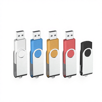 Memoria USB 2.0 Giratoria de Alta Velocidad, 512MB, 1GB, 2GB, 4GB, 8GB, Personalizable, Venta al Por Mayor