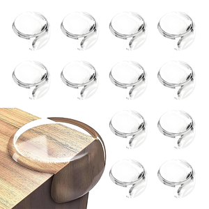 <span class=keywords><strong>Protection</strong></span> d'<span class=keywords><strong>angle</strong></span> de bande de bord de sécurité adhésive transparente en PVC pour les coins de meubles et de table Pare-chocs d'<span class=keywords><strong>angle</strong></span> sécurisé pour bébé - Product Image 1