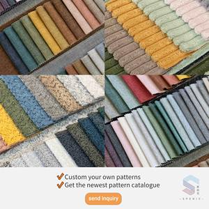 Venta al por mayor 100% poliéster Jacquard PANA terciopelo tela de alta calidad de punto en espiga Hexagonal para prendas de vestir chino - Product Image 4