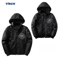 Veste pour homme LAYENNE, veste d'automne et d'hiver, veste double face avec capuche amovible, veste bomber matelassée, vêtements personnalisés