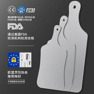 กระทะพิซซ่าสแตนเลสพร้อมด้ามจับ แผ่นอบเคลือบกันติด สำหรับใช้ในบ้าน ใช้กับเตาอบได้ ทนทาน หนา แข็งแรง - Product Image 2