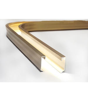 YL nouvelle plinthe en aluminium lumineuse en or avec lumière LED plinthes murales plinthes garniture - Product Image 3