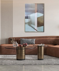 Décoration d'intérieur peinture géométrique abstraite art mural acrylique 3D <span class=keywords><strong>verre</strong></span> - Product Image 2