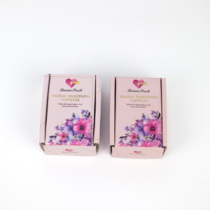 Boîte cadeau pliable pour cosmétiques et soins de la peau avec logo personnalisé, capsules de resserrement vaginal de luxe, boîte en carton ondulé - Product Image 6