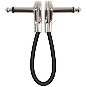 Câbles de raccordement pour pédales d'effets guitare Or/Argent, à angle droit, blindés, à âme en cuivre sans oxygène, pour guitare, basse, pédalier et amplificateur - Product Image 2