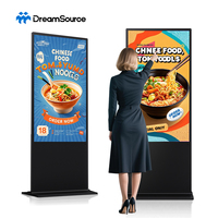 Kiosco con Pantalla Táctil LCD Inteligente de 55 Pulgadas para Interiores/Exteriores, Reproductor de Publicidad WIFI, SDK, Tótem Digital para Centro Comercial