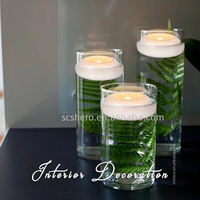 Bougies LED flottantes sans flamme, étanches, blanc chaud, à piles, scintillantes, pour mariage, centre de table, piscine, SPA
