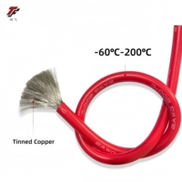 Venta directa de fábrica Calidad al por mayor Buena conductividad Alto voltaje 20AWG UL3239 Alambre de silicona Material de goma Cable eléctrico