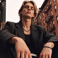 Accessoires streetwear de luxe, Chaîne tennis noire, Bijoux hip-hop pour hommes, Cadeaux pour femmes, Collier tennis en zircon cubique 5A taille ronde