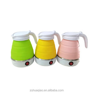 <span class=keywords><strong>Mini</strong></span> bouilloire pliante <span class=keywords><strong>théière</strong></span> en silicone portable <span class=keywords><strong>électrique</strong></span> 110V/220V bouilloire en acier inoxydable pour les voyages en plein air - Product Image 4