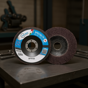 Disque à lamelles Riflex Specialty Alu 125 mm sans fer pour ponçage du métal - Product Image 2