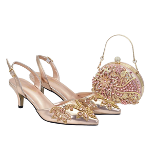 Custom Satin Shallow Fish Mouth Bride Stiletto Sandals One-Word Large Size Rhinestone <b>Round</b> <b>Toe</b> for Summer and Autumn - Product Image 4