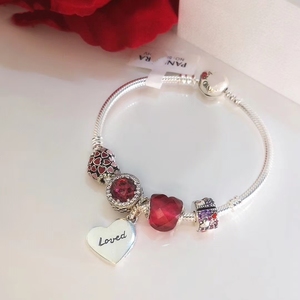 Nouveau Bracelet Femme Perles Grande Roue Charmante 2026, Bracelet Pendentif Arc-en-ciel Double Couleur Amour DIY, Vente en Gros Fabricant - Product Image 4