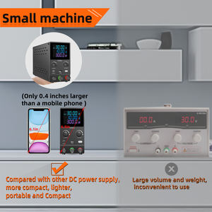 KUAIQU-fuente de alimentación CC SPPS-B3010D, fuente de Banco Digital de laboratorio, interruptor estabilizado, regulador de voltaje de potencia, color negro, ajustable, 30V, 10A - Product Image 5