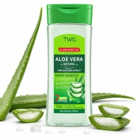 Huile Corporelle Éclatante TWG RTS en Gros à l'Aloe Vera 200ml – Hydratante, Nourrissante, Lissante et Illuminateur de Peau