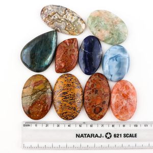 Piedras preciosas mixtas ovaladas Gemkora, piedras naturales pulidas de más de 150 quilates para la fabricación de joyas - Product Image 4