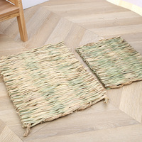 Nouveau Nid d'oiseau rond tressé à la main en paille Baboney, maisonnette pour oiseaux, tapis de toilette et jouet pour perroquets, pigeons et cailles - 200g Fournitures pour animaux de compagnie