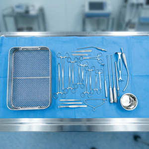 MayoMed Kit de chirurgie mineure manuel professionnel en acier inoxydable allemand pour hôpital et clinique, avec plateau en maille, certifié CE - Product Image 2
