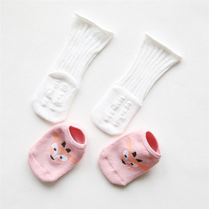 Calcetines antideslizantes de algodón con dibujos animados para niños, calcetines cálidos hasta la rodilla con dibujos de zorros, venta al por mayor - Product Image 6
