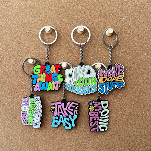 Wholesale Cute Cartoon PVC Keychain Customized Design Keychain Decorations Factory Direct Promotion Gifts New Keychains Plastic