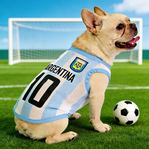 <span class=keywords><strong>Ropa</strong></span> de fútbol para perros, camisetas tipo chaleco para mascotas, aptas para todas las razas de perros - Product Image 2