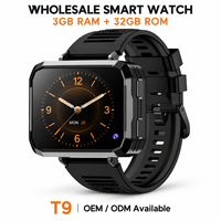 Jam Tangan Pintar 4G T9 dengan Android 10, Kartu SIM, Layar AMOLED 2,4 Inci, dan RAM 3GB Penyimpanan 32GB