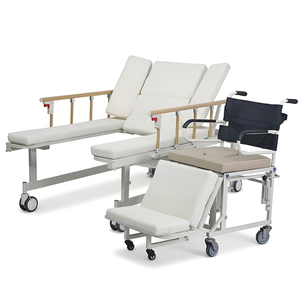 Cama de Hospital Multifuncional con Función de Giro, Cabecera de ABS, Rieles de Aluminio, Cama Médica de Enfermería para Cuidado de Ancianos - Product Image 3