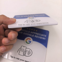 Etiquetas Inteligentes RFID de Acrílico Personalizadas con Chip NTAG213/215 para Marketing en Redes Sociales y Recopilación de Reseñas de Google
