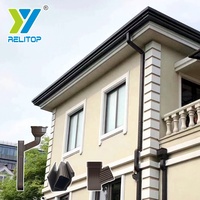 Matériaux de construction pour toitures de villas, gouttières en plastique PVC, système de collecte des eaux de pluie, gouttière pour l'Afrique