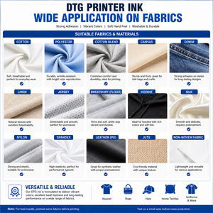 Premium 9 Colors DTG Ink Compatible Bulk Refill for Brother Belt DTG Printer High Quality T-Shirt Wholesale Supply - Product Image 4