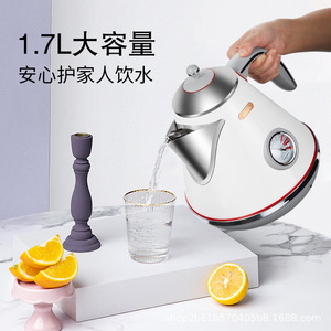 Jigo Electric <b>Kettle</b> Stainless Steel <b>Temperature</b> <b>Control</b> 360 Degree Base Household Use Automatic Shut Off - Product Image 3