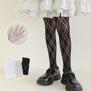 Collants en <span class=keywords><strong>maille</strong></span> respirants pour filles, collants d'été fins, leggings de danse anti-boulochage, bas <span class=keywords><strong>tricot</strong></span>és pour tout-petits - Product Image 3