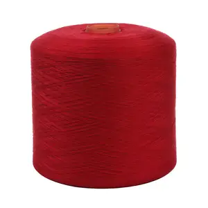 Stock lots dyed colors 40/2 sewing thread spun polyester yarn for sock polyester yarn