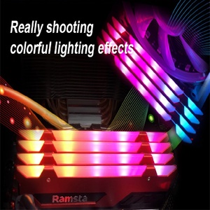 Original Kit <span class=keywords><strong>DDR4</strong></span> RGB RAM 16GBx2 3200MHz XMP 3600MHz CL32 com dissipador de calor <span class=keywords><strong>LED</strong></span> para PC Desktop Gaming por Ramsta Factory Stock - Product Image 4