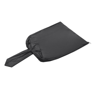 Housse de protection pour barbecue extérieur 165x65x45cm, imperméable, anti-poussière, en tissu Oxford noir, avec cordon de serrage, protection pour four à pizza - Product Image 3