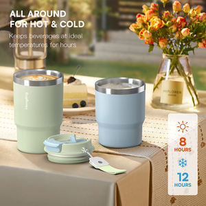 Mug isotherme de luxe en acier inoxydable Atlas avec logo personnalisé - Retour à l'école - Isolation thermique de 12 à 24 heures - Product Image 2