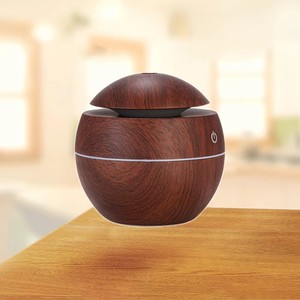 Portable Led Rond Grain De Bois 200ml <span class=keywords><strong>Mini</strong></span> Humidificateur Purificateur Ultrasonique Aroma Diffuseur Humidificateur d'air avec 7 Couleurs Led Lumière - Product Image 6