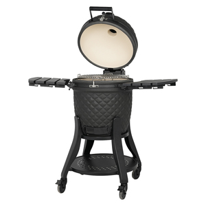 SEB KAMADO Ultra 22 pouces, meilleur barbecue au charbon de bois professionnel en céramique haut de gamme avec système de cuisson, <span class=keywords><strong>pierre</strong></span> à <span class=keywords><strong>pizza</strong></span> - Product Image 3