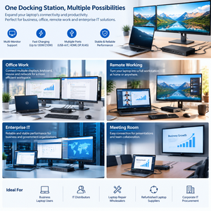 Wholesale Laptop <strong>Docking</strong> Station USB C Thunderbolt 3 4 Dock for <strong>Dell</strong> Latitude XPS Precision Lenovo ThinkPad - Product Image 4