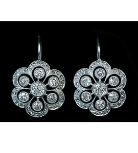 Elegant Round Brilliant Lab Grown Diamond <b>Stud</b> <b>Earrings</b> 925 Sterling <b>Silver</b> Fine Jewelry for Women Fashion Gift - Product Image 4
